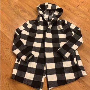 Black & White Gingham Jacket (Coatigan)